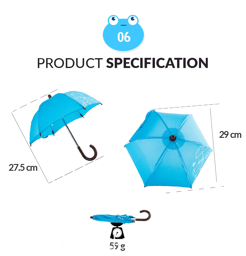 Petit jouet décoratif parapluie couleur bleue Small Decorative Toy Umbrella Blue Color Spec